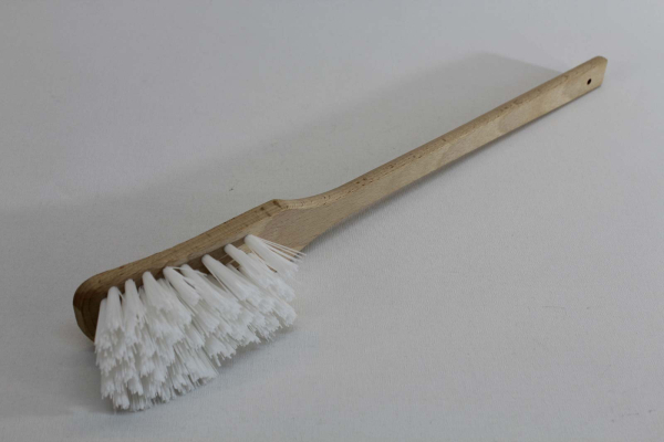 Stielbürste groß / vorn aufgeschweift, Nylon weich